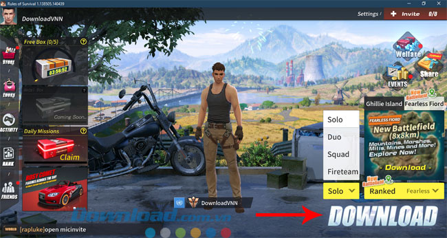 Chơi Rules Of Survival