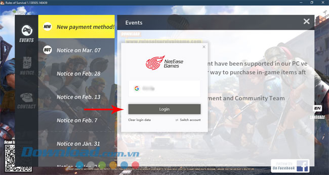 Chơi Rules Of Survival