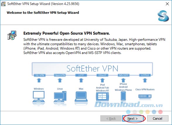 Cài đặt Softether VPN Client