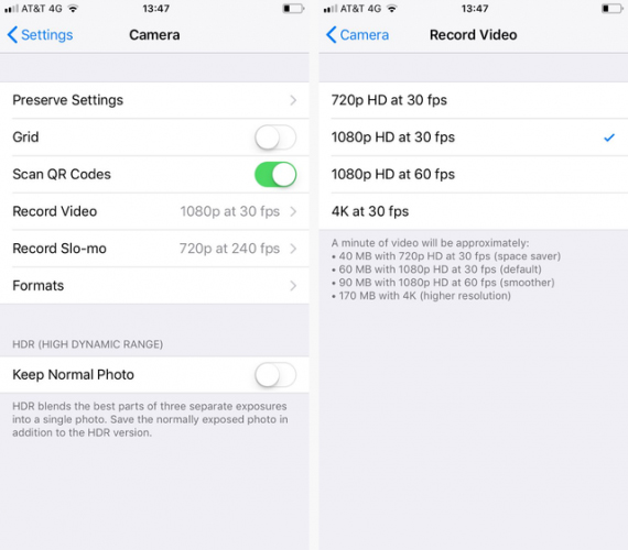 Đổi chất lượng video