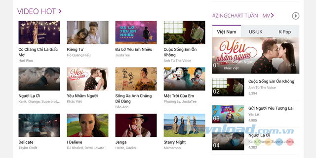 Không có Video Music