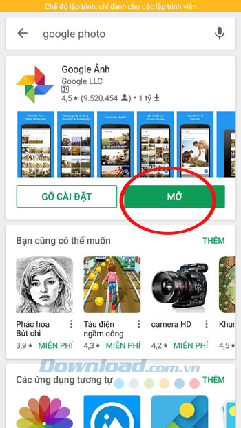 Mở Google Photos