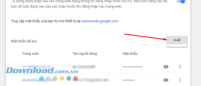 Mật Khẩu Chrome