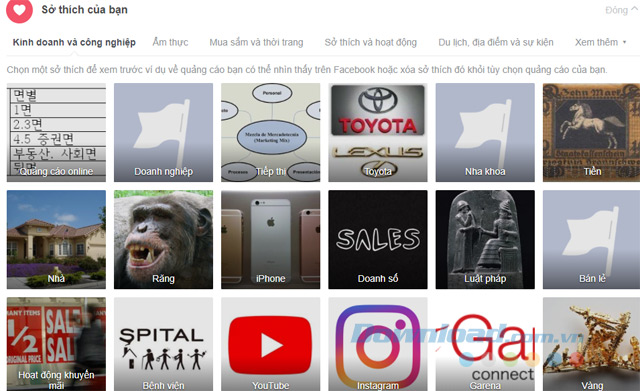 Sở thích của bạn