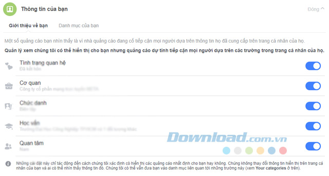 Thông tin của bạn