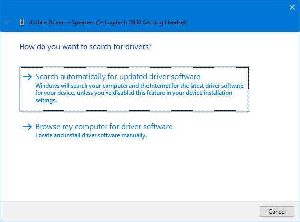 Update driver