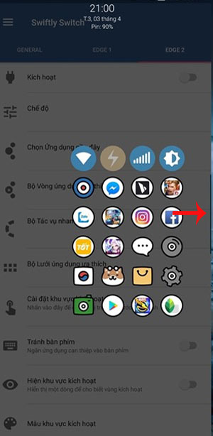 Chuyển đổi qua lại giữa các ứng dụng
