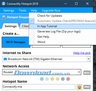 Hướng dẫn có sẵn