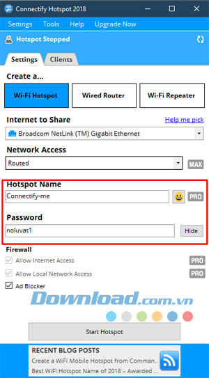 Hướng dẫn có sẵn