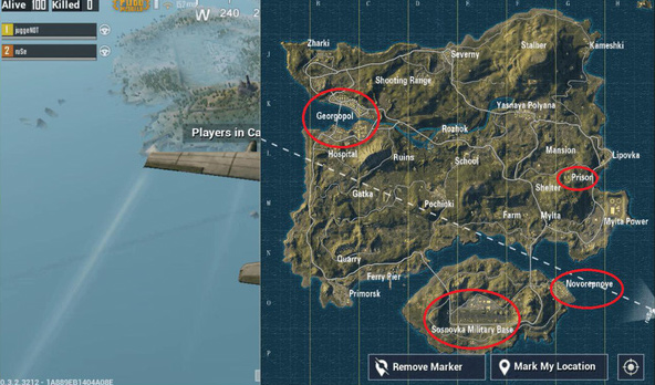 Khu vực loot súng bắn tỉa trong PUBG Mobile