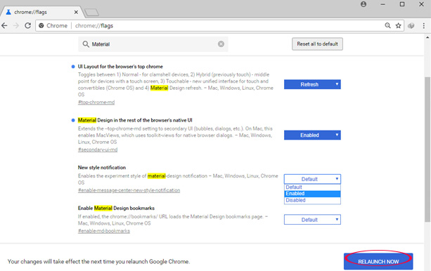 Khởi động lại trình duyệt