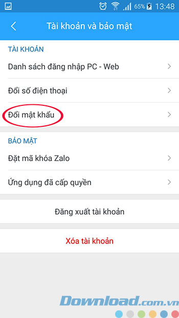 Đổi mật khẩu