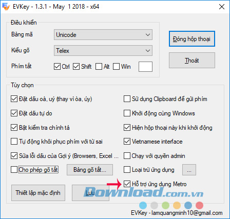 Hỗ trợ ứng dụng Metro