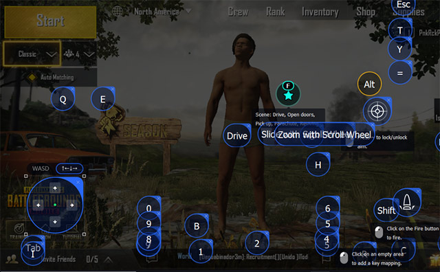 Phím tắt PUBG Mobile