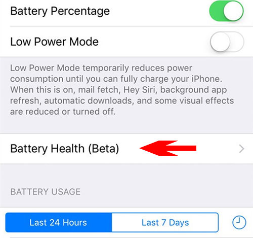 iOS Battery