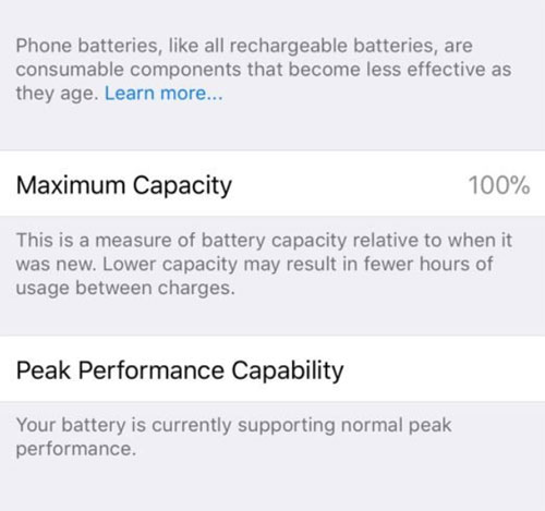 iOS Battery