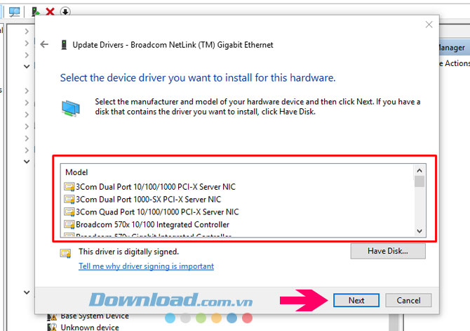 Cập nhật Driver Offline