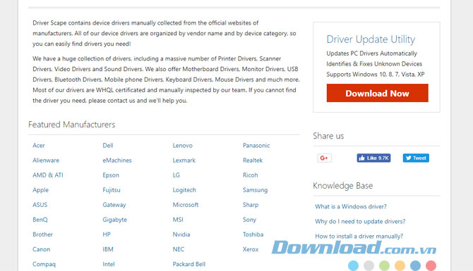 Cập nhật Driver Offline