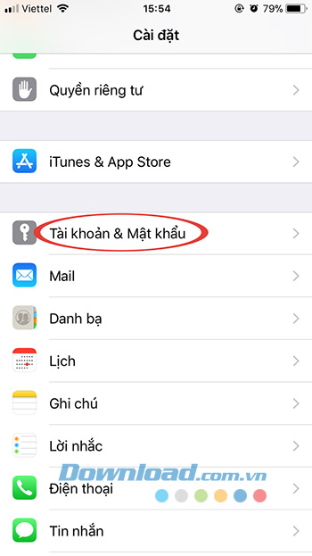 Tài khoản & Mật khẩu
