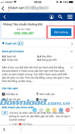 Đặt phòng Trivago