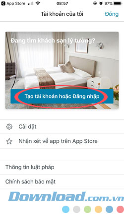 Tài khoản Trivago