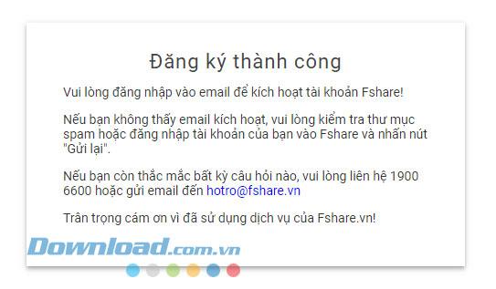 Tạo tài khoản Fshare
