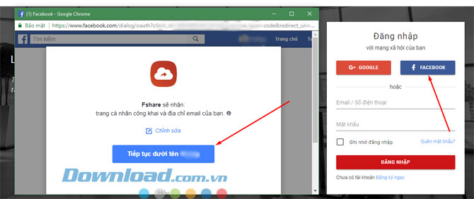 Tạo tài khoản Fshare
