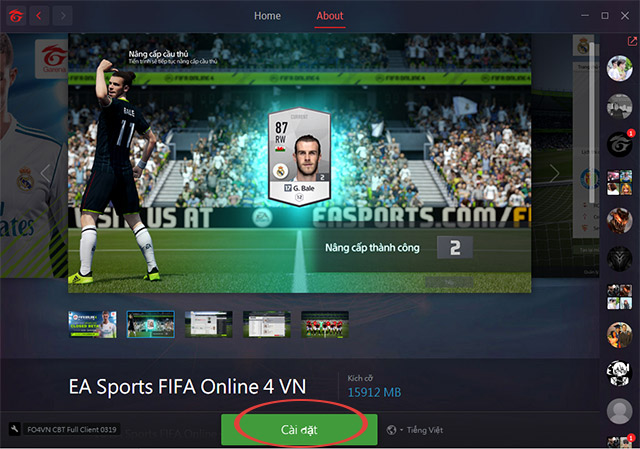 Cài đặt FIFA Onine 4