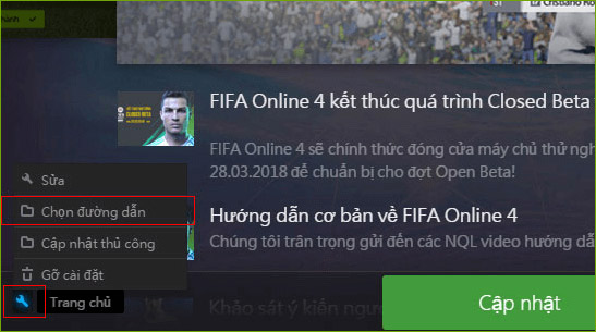 Chọn đường dẫn