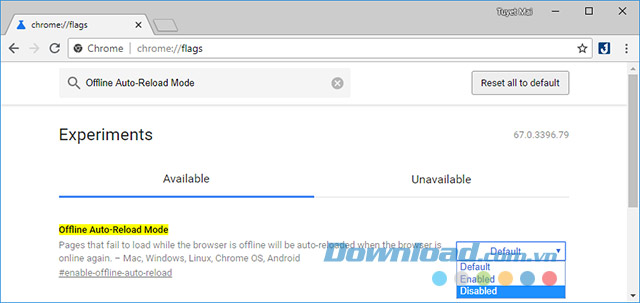 Offline Auto-Reload Mode