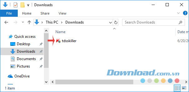 Cài đặt Kaspersky TDSSKiller