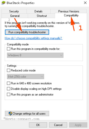 Run compatibility troubleshooter