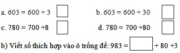 Đề ôn tập hè môn Toán lớp 1