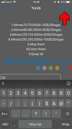 Đăng ký 3G Viettel