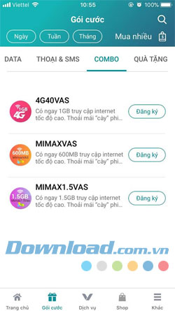 Đăng ký 3G Viettel