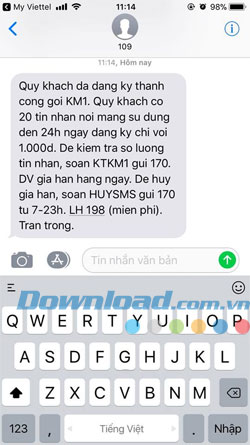 Đăng ký 3G Viettel