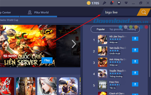 Cách cài đặt và Live Stream Bigo Live trên máy tính
