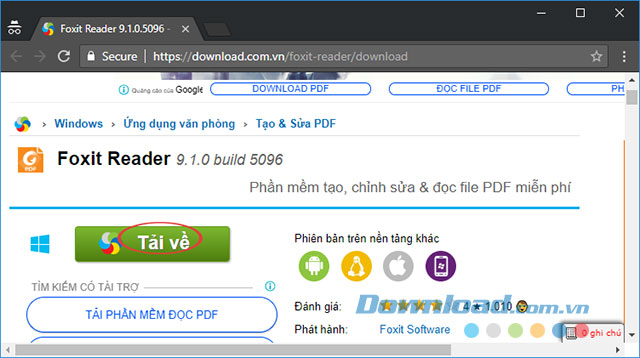 Hướng dẫn tải và cài đặt Foxit Reader để đọc file PDF