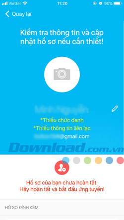 Hồ sơ xin việc Online
