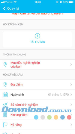 Hồ sơ xin việc Online