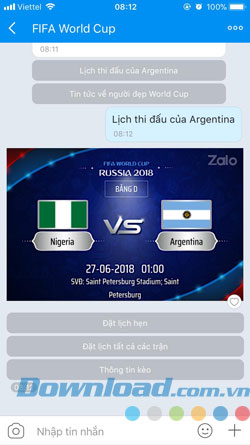 World Cup Zalo 2018