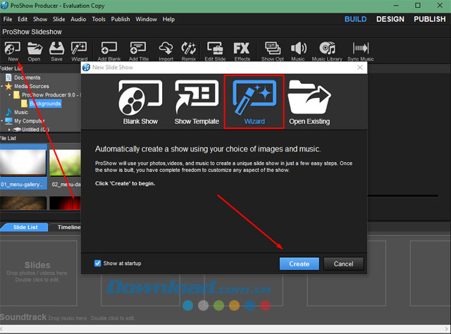Tải chương trình về máy tính Proshow Producer