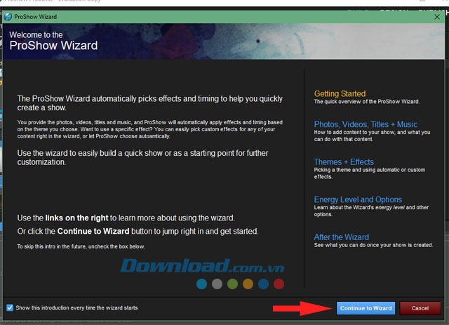 Tải chương trình về máy tính Proshow Producer