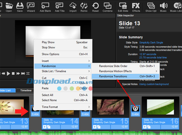 Tải chương trình về máy tính Proshow Producer