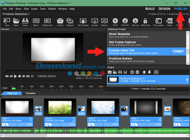 Tải chương trình về máy tính Proshow Producer