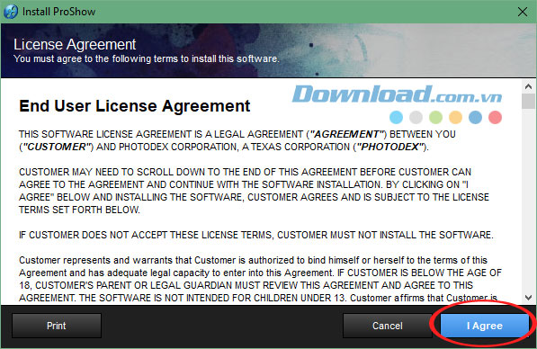 Tải chương trình về máy tính Proshow Producer