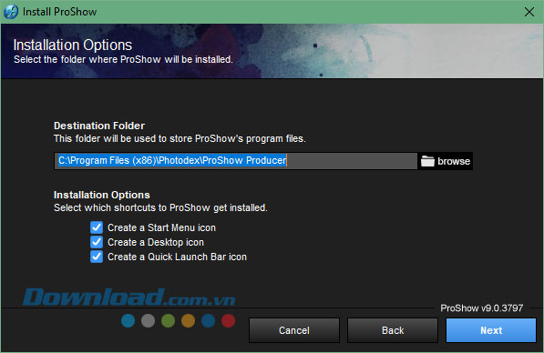 Tải chương trình về máy tính Proshow Producer