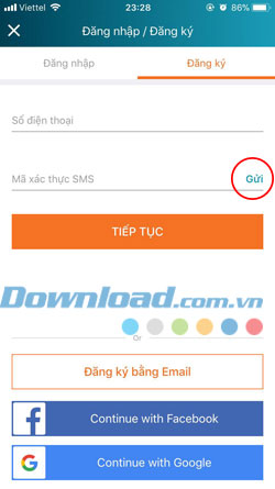 Tạo tài khoản Lazada