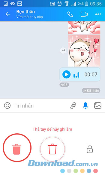 Xóa ghi âm