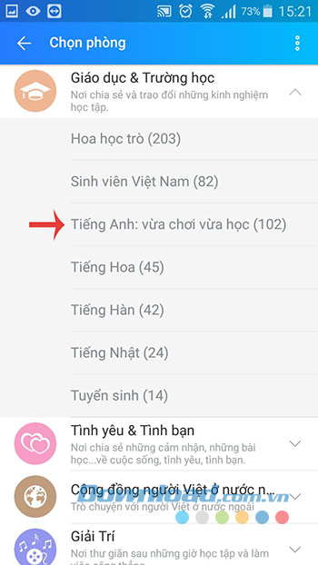 Chọn phòng